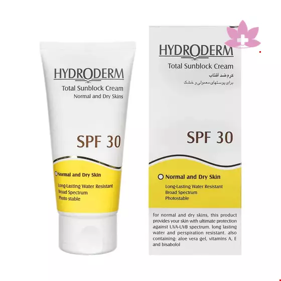Hydroderm Total sunblock SPF30 Tinted For Normal And Sensitive Skins 50ml Cream