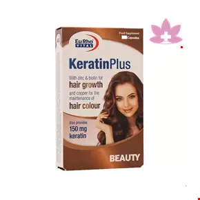 کپسول ژلاتینی نرم کراتین پلاس یوروویتال 40 عددی