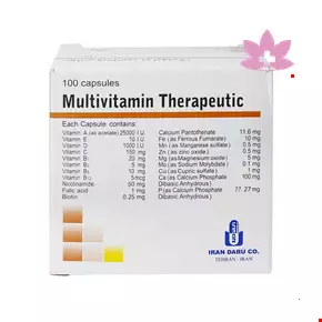 Iran Daru Multivitamin Therapeutic 100 Capsules